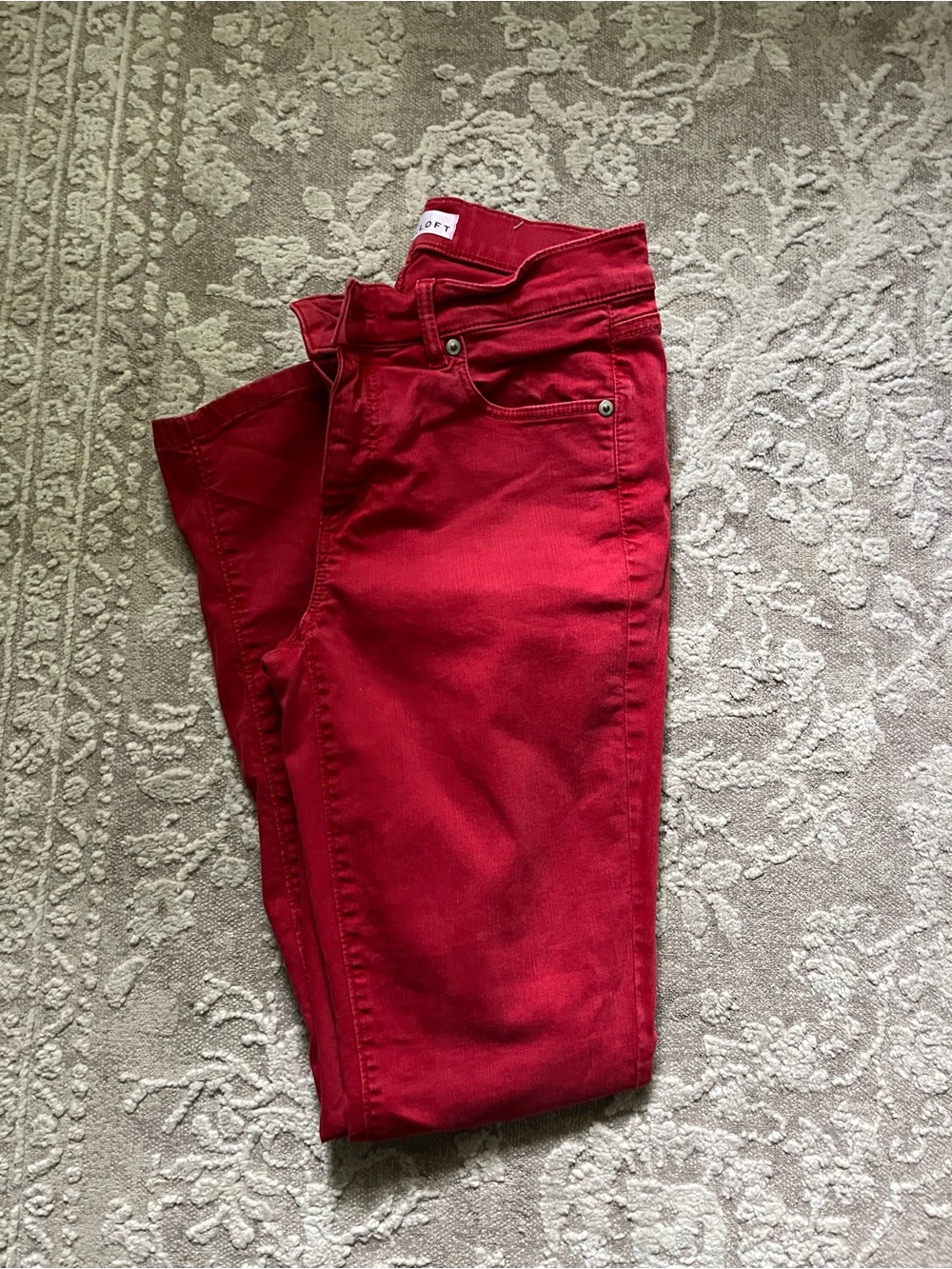 Loft Women’s Red Slim Jeans